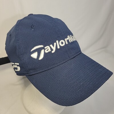 TaylorMade Tour Authentic TP5 M5 Golf Hat Cap Black Adjustable Blue