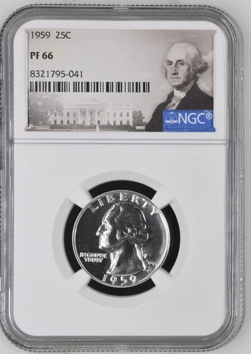 1959 Washington Quarter 25C NGC PF66