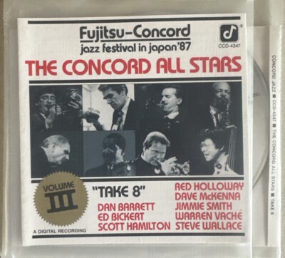 Concord All Stars  Take 8  Vol III CD VG Condition