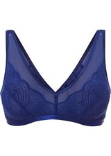 Neu Bralette ohne Bügel Gr. 40/42 Mitternachtsblau Damen Unterwäsche BH Dessous