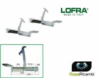 COPPIA CERNIERE MOLLE PORTA FORNO LOFRA CON 3 VETRI RICAMBIO ORIGINALE  03040078 | eBay