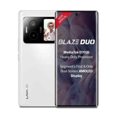 Lava Blaze Duo 5G (White, 6GB RAM 128GB) Global Version   NO TARIFFS IN USA 