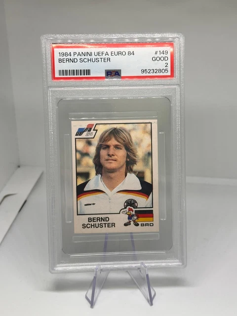 Bernd Schuster #149 Alemania Panini UEFA EURO 1984 PSA 2