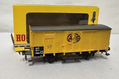FLEISCHMANN Spur H0 1464S gedeckter Güterwagn G 10, ASG, DB, Epoche III W/ Box