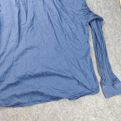 Eton Shirt Mens XXL Blue Contemporary Cotton Long Sleeve flaws - Picture 12 of 18