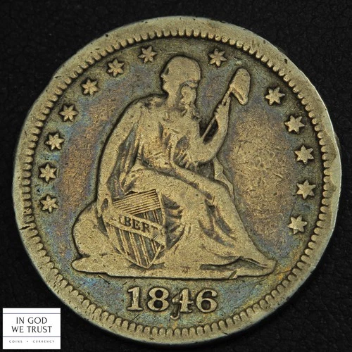 1846-P Seated Liberty Quarter — photo from another recent sale