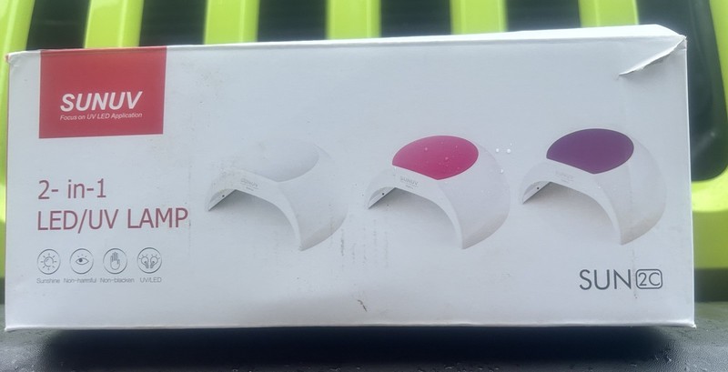 SUNUV SUN2C SUNONE 2-in-1 UV LED NAIL LAMP/ NEW UNUSED with /Box  & Cord,inst.