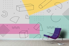 3D Geometric Graphics Wall Murals Wallpaper Murals Wall Sticker 6