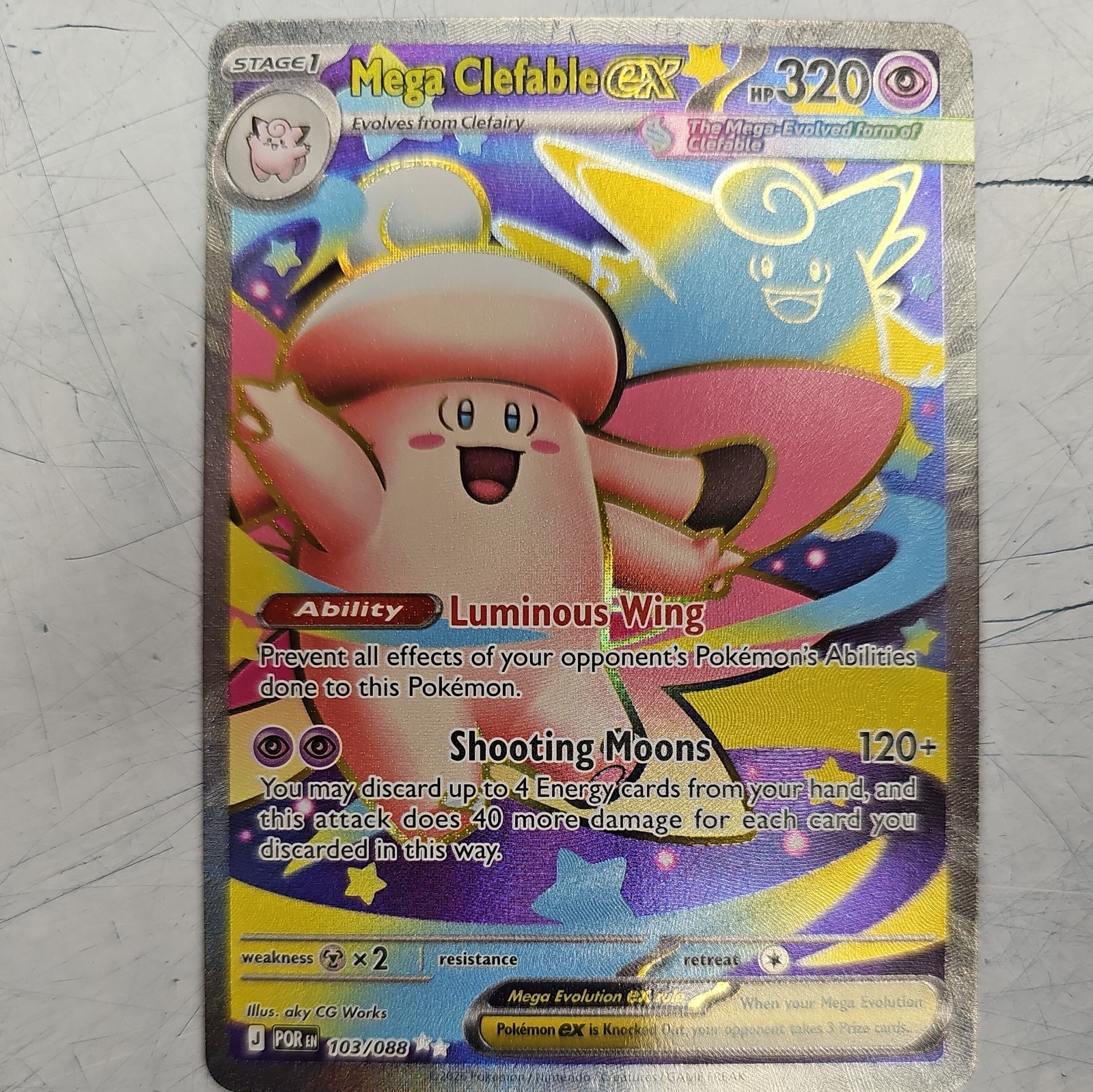 Mega Clefable ex 103/088 Me03: Perfect Order Holo