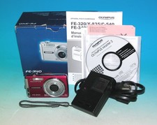 Reconditioned - Olympus FE-340 8.0MP Digital Camera - Red 1066