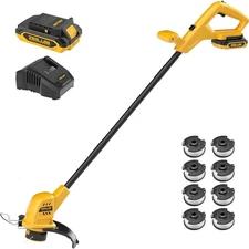 Cordless String Trimmer and Edger, 10 Inch 20V Weed Wacker Battery Operated L...