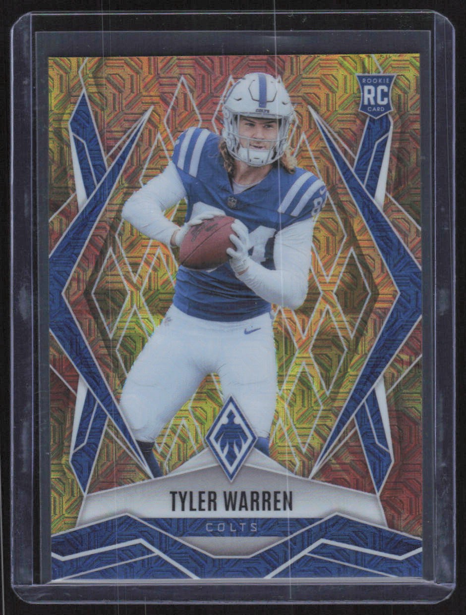 2025 Panini Phoenix #185 Tyler Warren Fireburst Prizm #/350