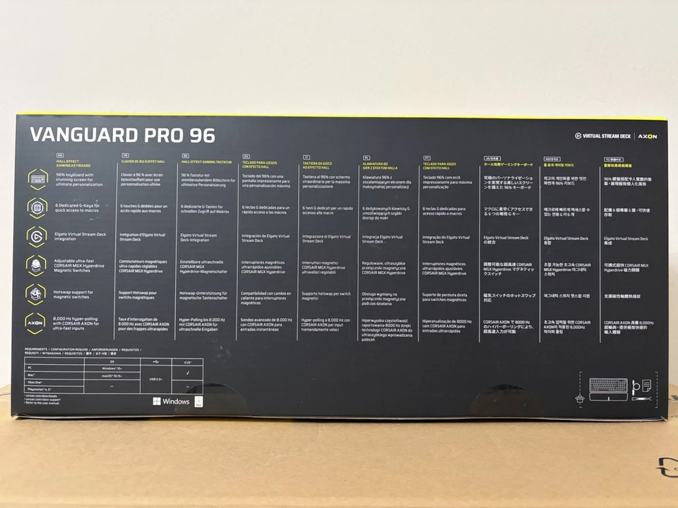 海盗船 Vanguard PRO 96 游戏键盘 96% 布局,MGX 超驱动器开关 — 第 2/4 张图片