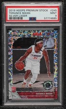 2019 NBA Hoops Premium Stock Silver Lazer Prizm Terance Mann #245 PSA 9 MINT mp7