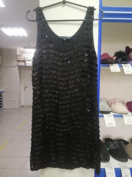 Women French Connection Dress Black Viscose 36 / S #8MMI