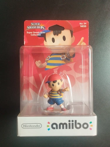 Figurine Nintendo Super Smash Bros Amiibo Neuf No 34 Ness