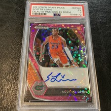 2021-22 Prizm Draft Scottie Lewis Auto RC Pink Circles #/20 FLA Gators PSA 5 SSP