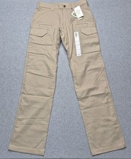 NWT First Tactical Pants Mens 32x36 Tan Cargo Flat Front Utility Casual Workwear
