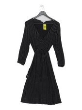 East A-Line Midi Dress UK14 in Black