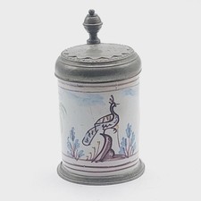 Sehr alter Miniatur Walzenkrug ca. 1810, Inhalt ca. 1/4 Liter, RAR !