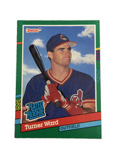 Excellent: Vintage 1991 Donruss Turner Ward Cleveland Indians Rookie Card