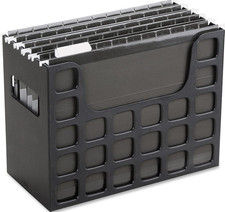 Portable Desktop File, Document Holder for Home and Office, Plastic Organizer Bo
