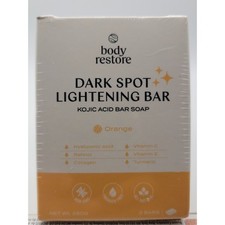 Body Restore Dark Spot Lightening Bar - Kojic Acid Bar Soap - Orange - 2pk