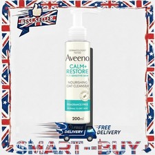 Aveeno face calm + restore nourishing oat cleanser 200ml, UK