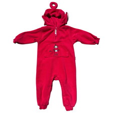 Teletubbies Po Fleece One piece Costume 3T Red Kidcore Y2K Hooded Vintage