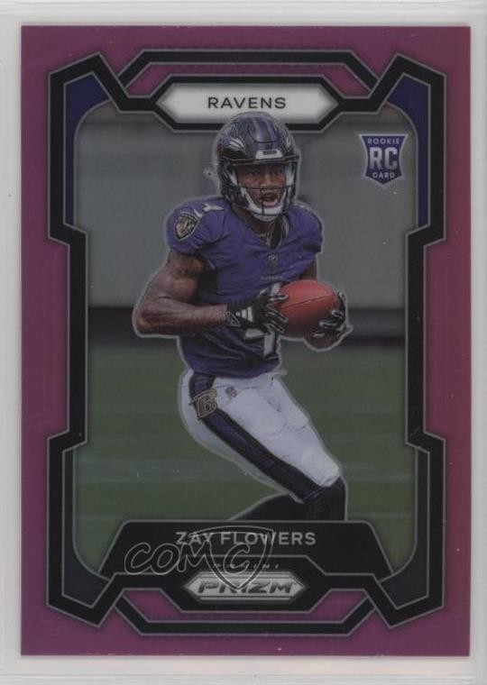 2023 Panini Prizm Rookies Pink Prizm Zay Flowers #307 Rookie RC 11dc