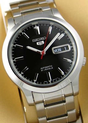 Seiko 5 Automatic Men's SNK795 SNK795K1 Black Dial Stainless Watch