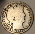 1892 Barber Half Dollar