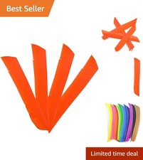 50 Pack Archery Arrow Spiral Twist Wrap Full Length Feathers Left Wing Feathe...