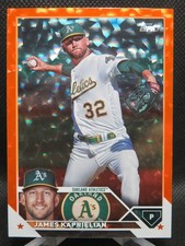 JAMES KAPRIELIAN 2023 TOPPS UPDATE ORANGE FOIL SP #D 207/299 A'S