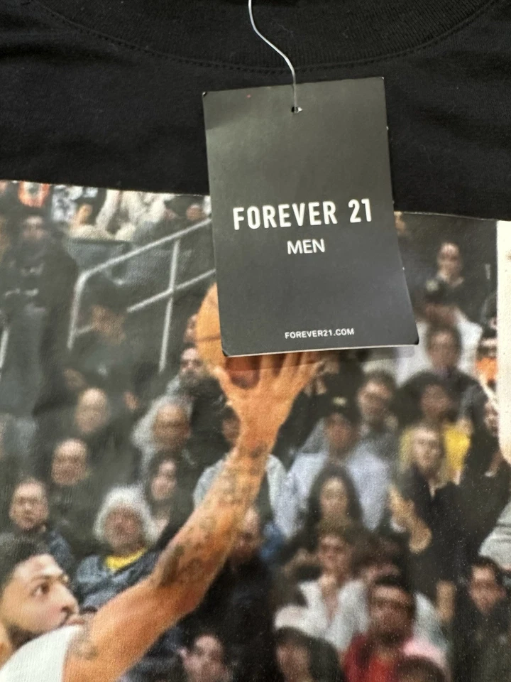 CAMISETA DE BALONCESTO NUEVA CON ETIQUETAS ANTHONY DAVIS NBA FOREVER 21 GRÁFICA LAKERS PARA HOMBRE XL Foto 4 de 4