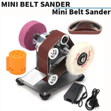 3-In-1 Mini Belt Sander Electric Bench Grinder Sanding Machine Kit For Wood DIY