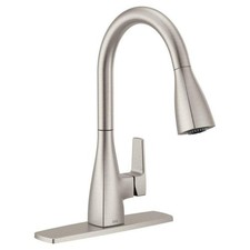 MOEN CFG Slate 76162SRS Single Handle Pull Down Sprayer Kitchen Faucet in Spot