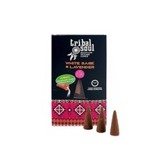 Biała szałwia + lawenda - Tribal Soul Backflow Wędzarnia Stożek Hari Darshan