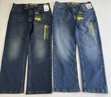 2 NWT Boy LEE 14 Husky Straight Leg X-Treme Comfort Sport Series Elastic Waist