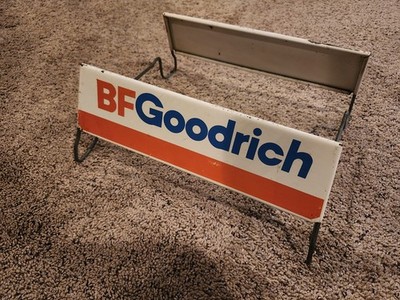 Vintage Bf Goodrich Gas Station Tire Display Stand Advertising Sign