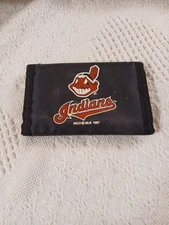 Cleveland Indians 1997 Nylon Tri-Fold Wallet MLB Trifold Billfold ID