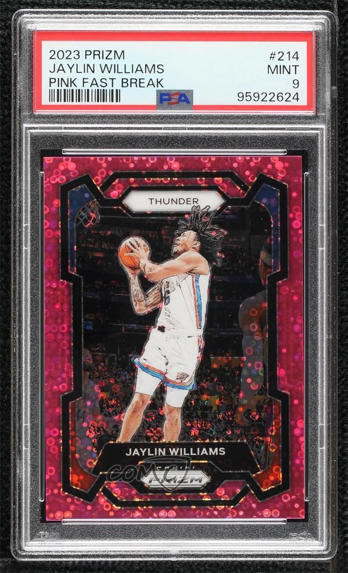 2023-24 Panini Prizm - Jaylin Williams #214 Pink Fast Break Prizm