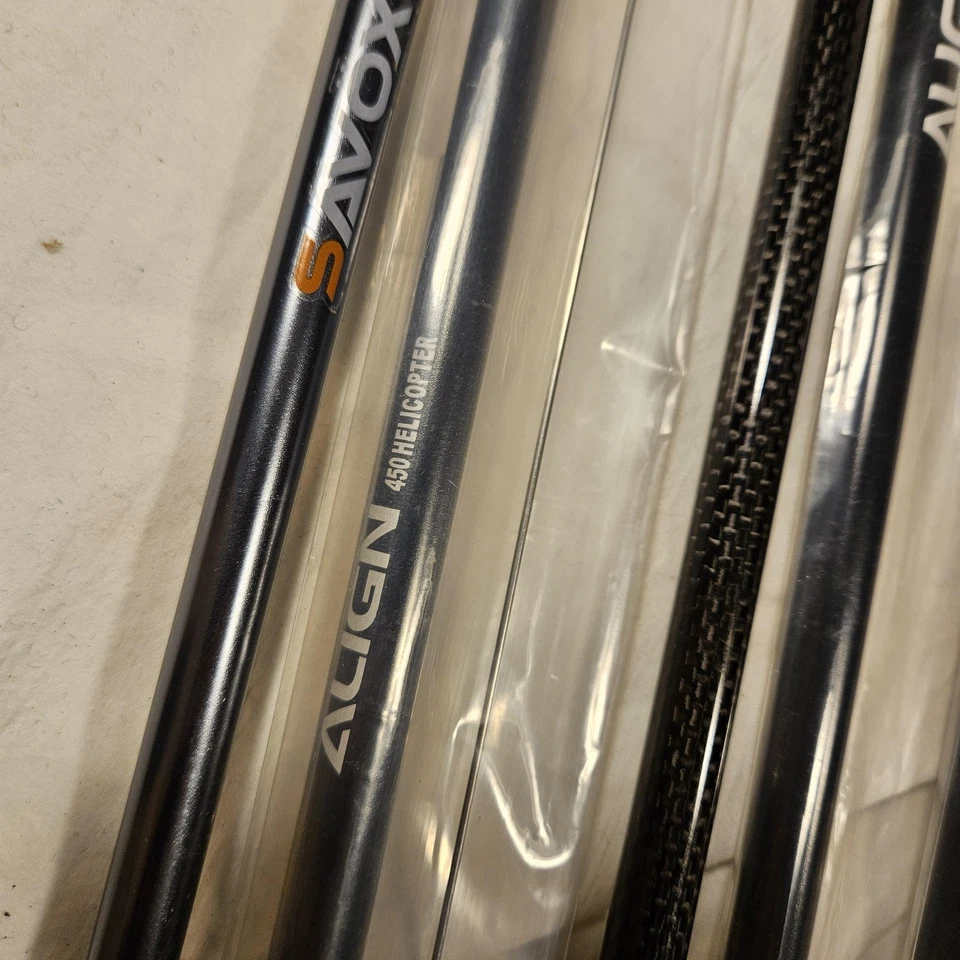 Align T-REX 450 Pro Torque Tube Lot HK450 V2 Savox RJX Carbon Tail Boom Parts - Image 3 of 4