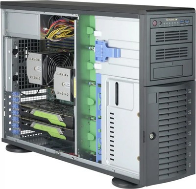 Supermicro SuperChassis CSE-743AC-1K26B-SQ Black 4U Tower Server Case 1200W