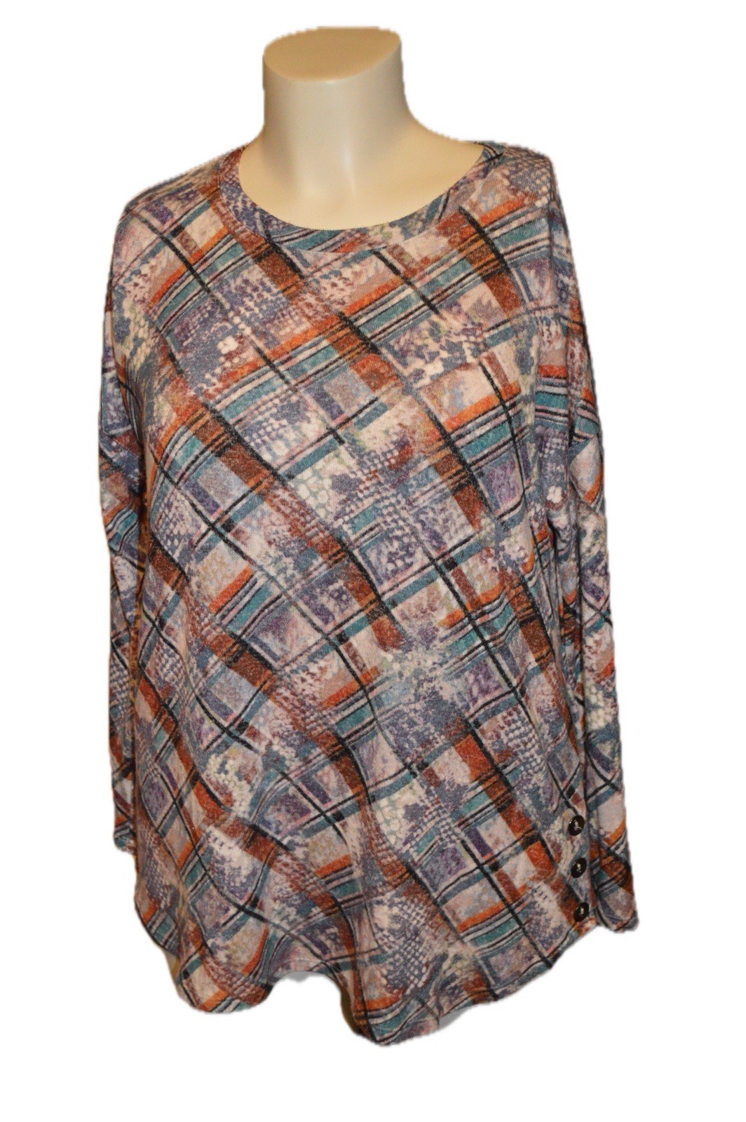 Westbound Woman’s Multicolor Patterned Long Sleev… - image 1