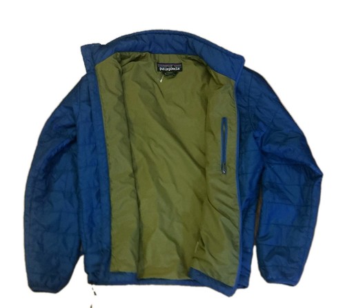Patagonia Boys Nano Puff Jacket Youth XL 14 -16 Blue Full Zip Lightweight Tech - Picture 2 of 10