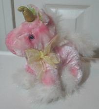 Dan Dee Collectors Choice Pink Unicorn Plush 7"
