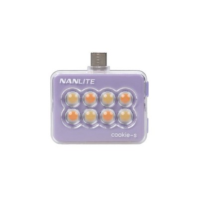 NANLITE cookie-s Mini Smartphone light Handy LED Leuchte rechteckig lavendel NEW