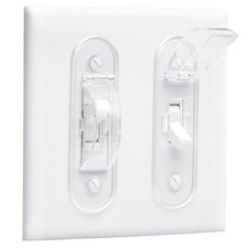 Wall Switch Guard, Childproof Light Cover Guard Toggle 1 Pack, Clear
