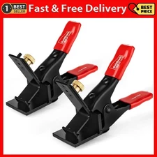 Goldblatt RED 1 Pair XL JAG Clamp Mason Line Clamp Adjustable Brick Laying Tools